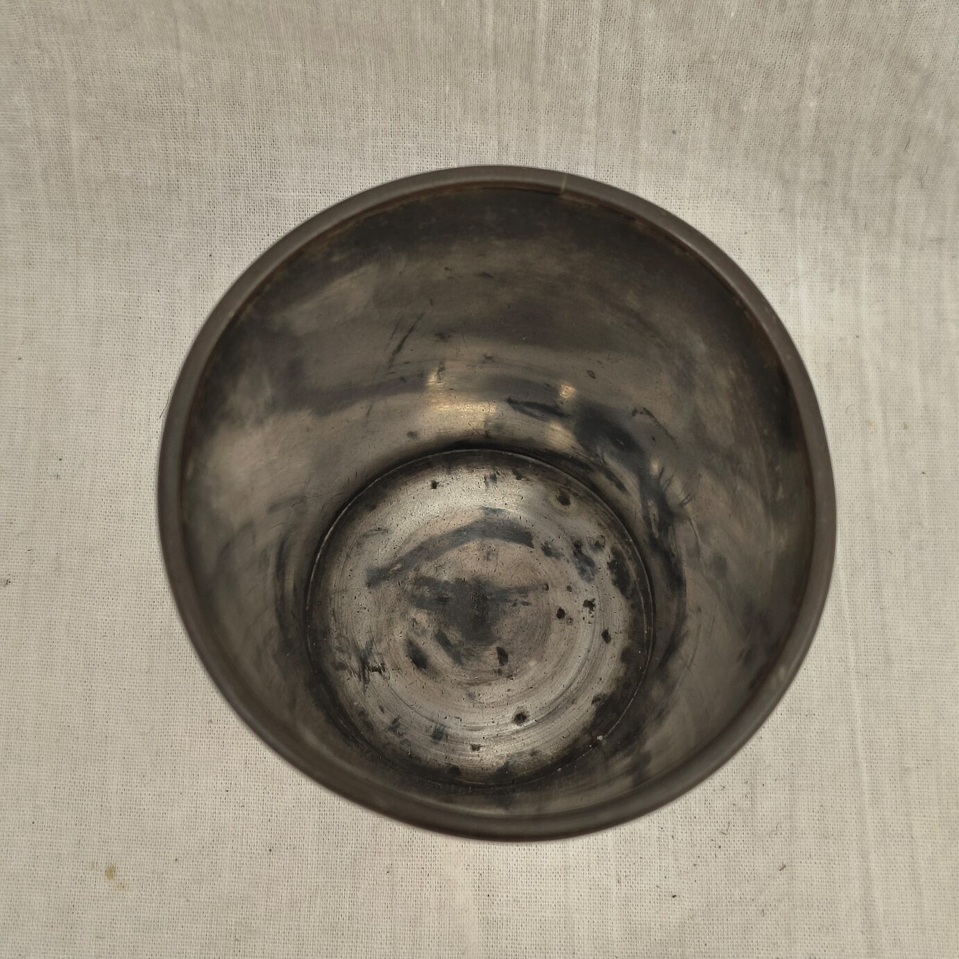 Victorian Silver Washed Copper Tumbler - Image 4