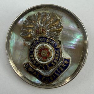WW1 Royal Fusiliers Sterling Silver And MoP Sweetheart Badge