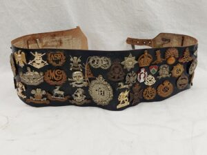 WW2 And Later British Army Cap Badge Trophy Belt