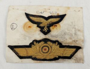 WW2 German Luftwaffe General Rank Cloth And Bullion Cap Cockade And Insignia