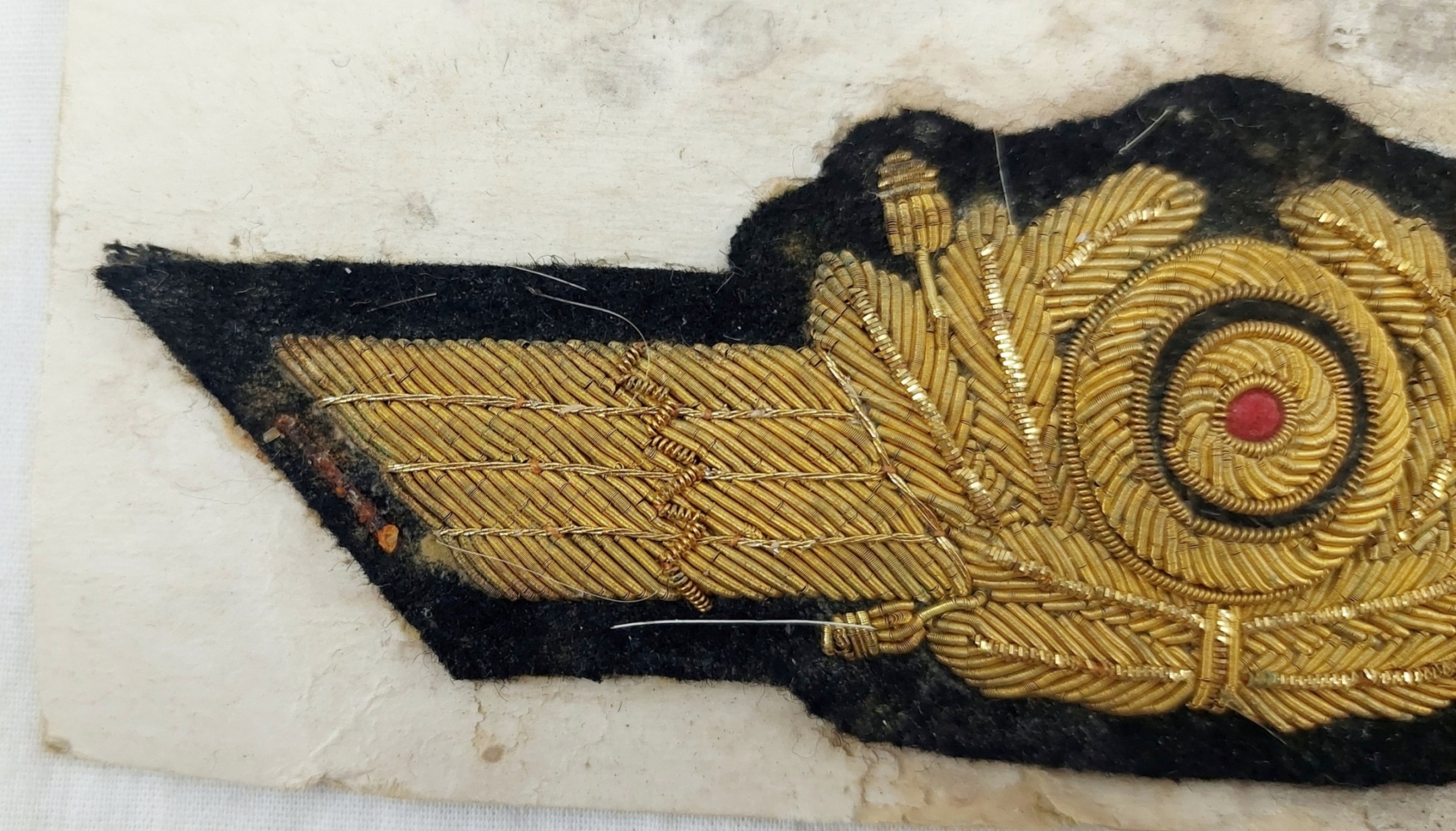 WW2 German Luftwaffe General Rank Cloth And Bullion Cap Cockade And Insignia - Image 2