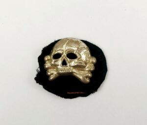 WW2 German SS Skull 1st Pattern Visor Cap Badge