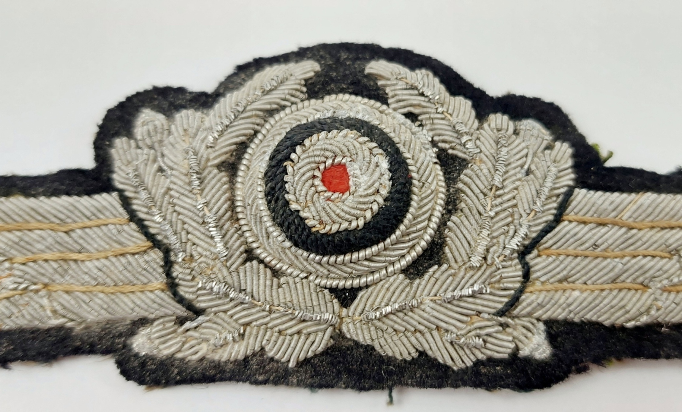 WW2 Luftwaffe Officers Cloth And Bullion Cap Cockcade - Image 3