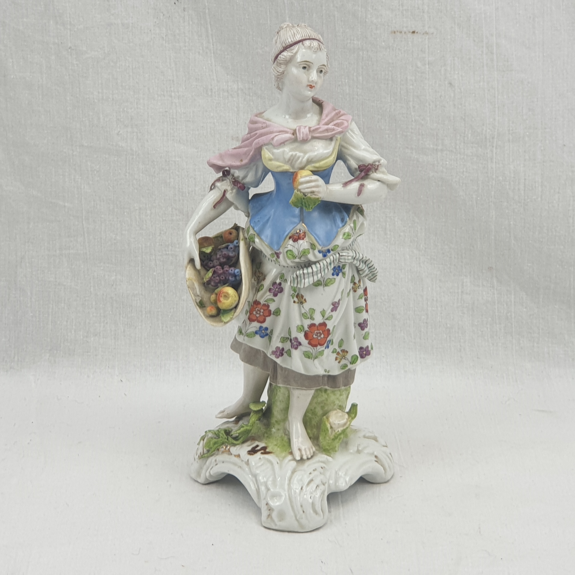 1880s Augustus Rex Style Porcelain Figurine Of A Lady By Helena Wolfsohn