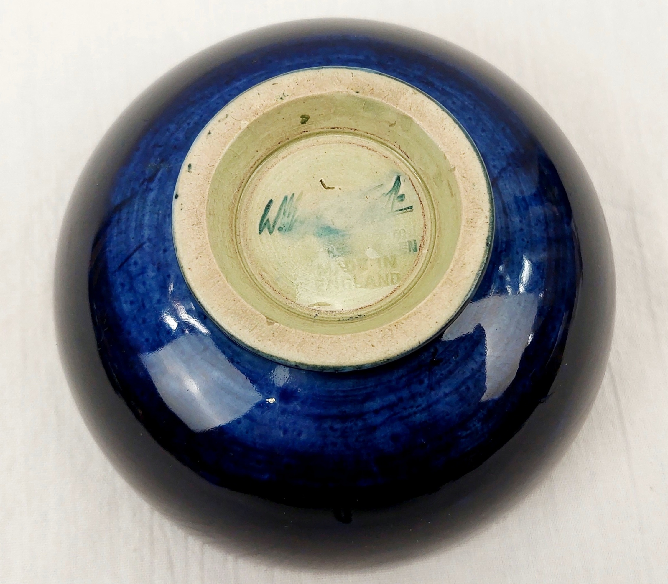 1930s William Moorcroft Anenome Pattern Small Footed Bowl - Image 5