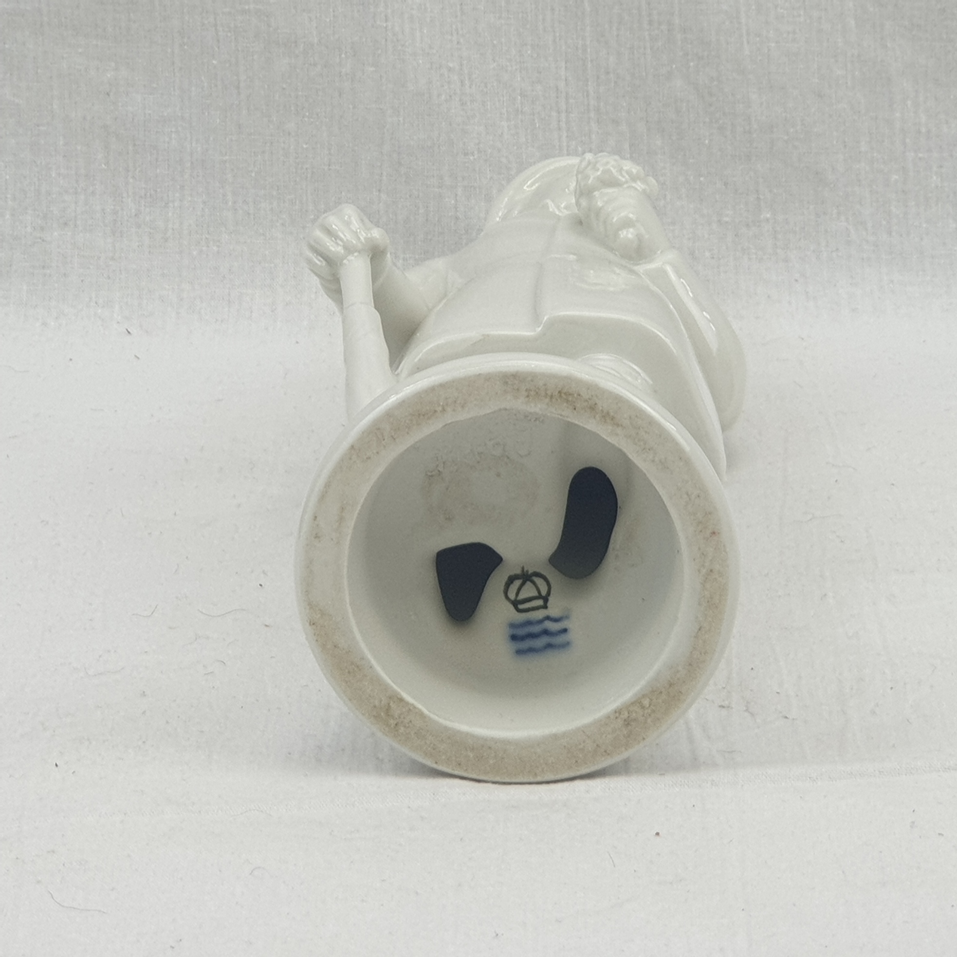 1940s Royal Copenhagen Hans Christian Anderson Plain White Ceramic Figurine - Image 8