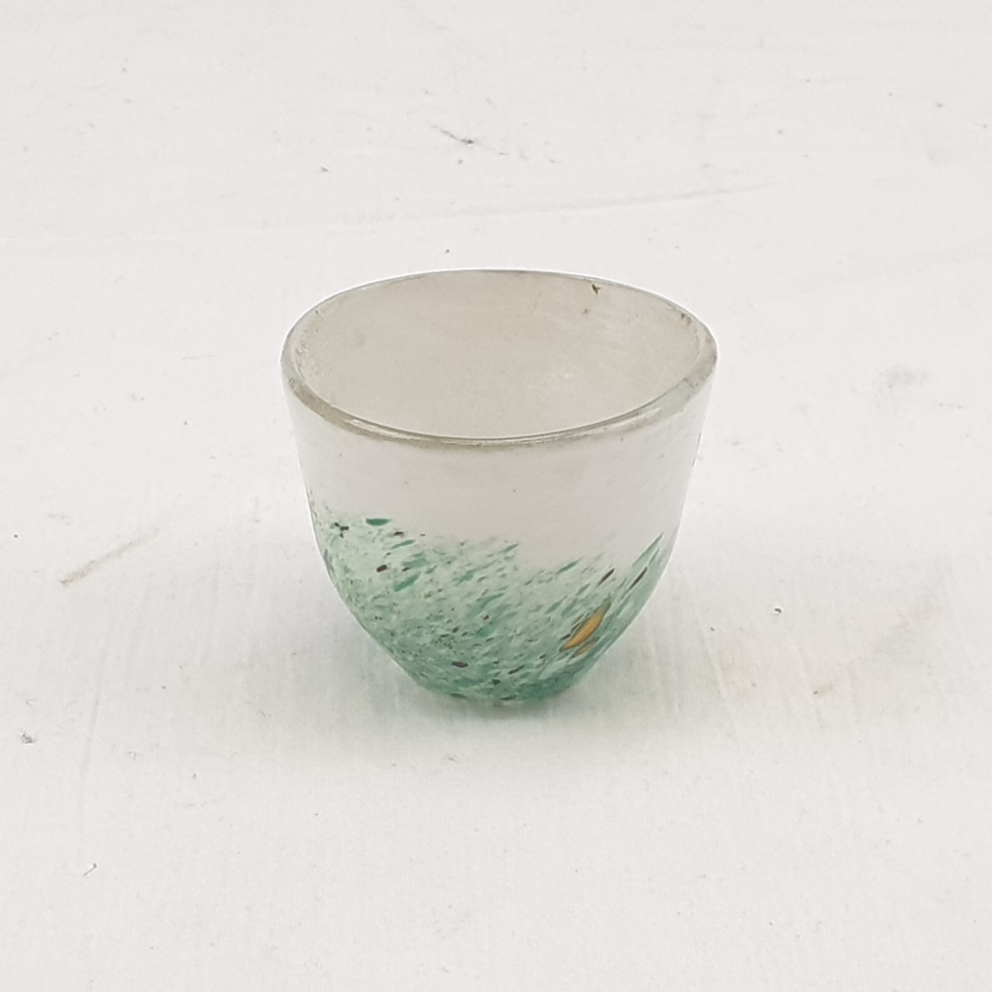 1950s Kosta Boda Hand Painted Wildlife Small Glass Bowl Signed K Engman - Image 4