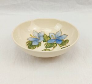 1970s Moorcroft Blue Flowers Pattern Small Bowl