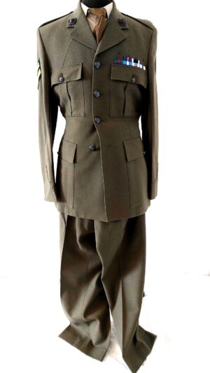 British, Post-1964, Royal Marines Lovat Service Dress Uniform Set, Corporal, Medal Ribbon Bar & Mentioned in Dispatches, Tailored by A. Grantham Ltd