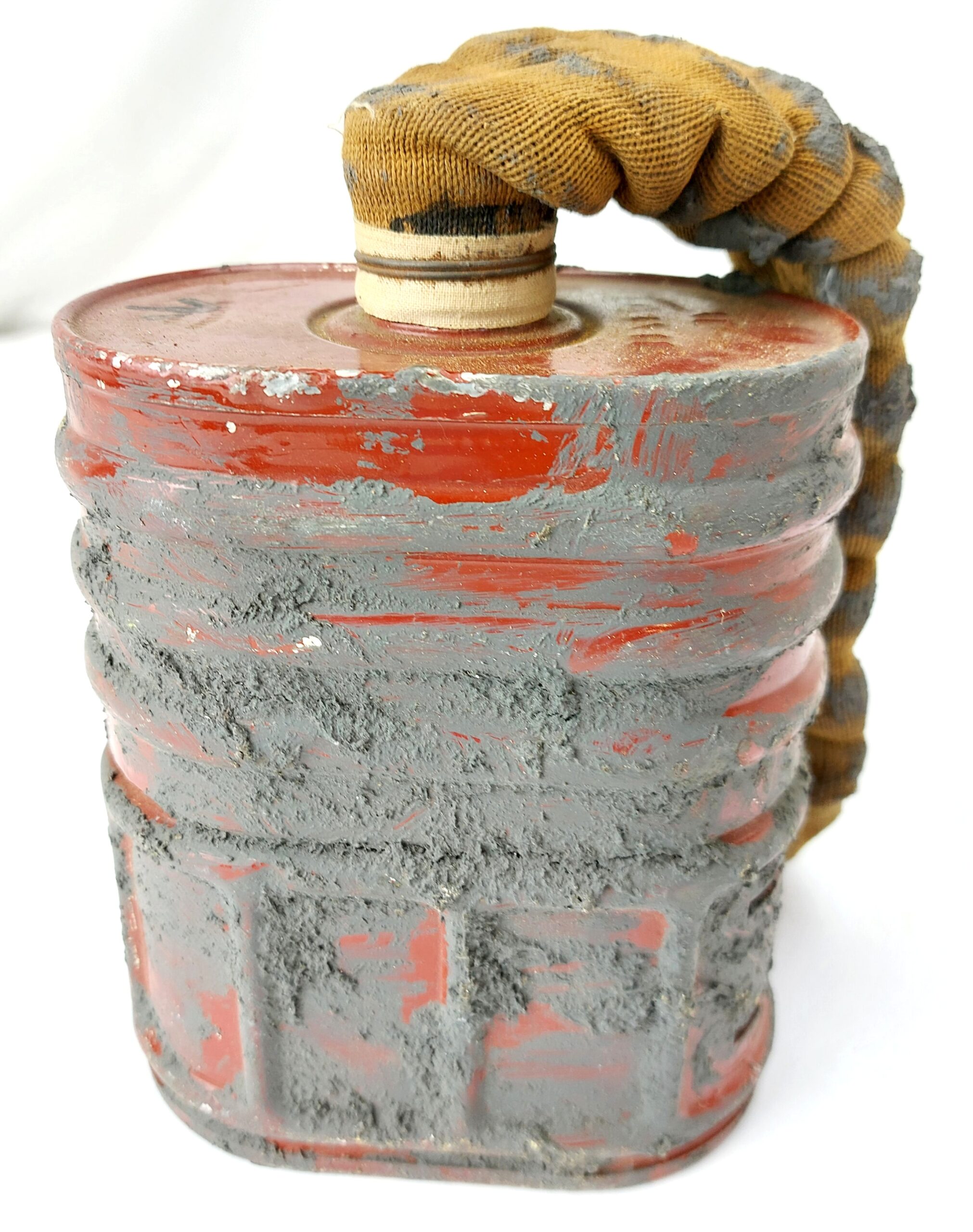 British, WWII - Dated April 1941, GSR Gas Mask Filter No.4A by Barringer Wallis & Manners, with Hose - Image 3