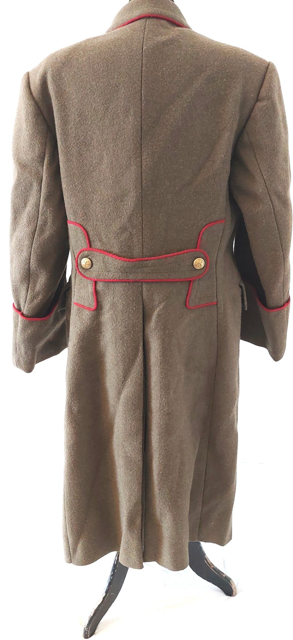 Bulgarian, Cold War Era, Bulgarian People’s Army (БНА) Officer’s Greatcoat - Shinel with Lion Buttons and Red Infantry Piping - Image 8
