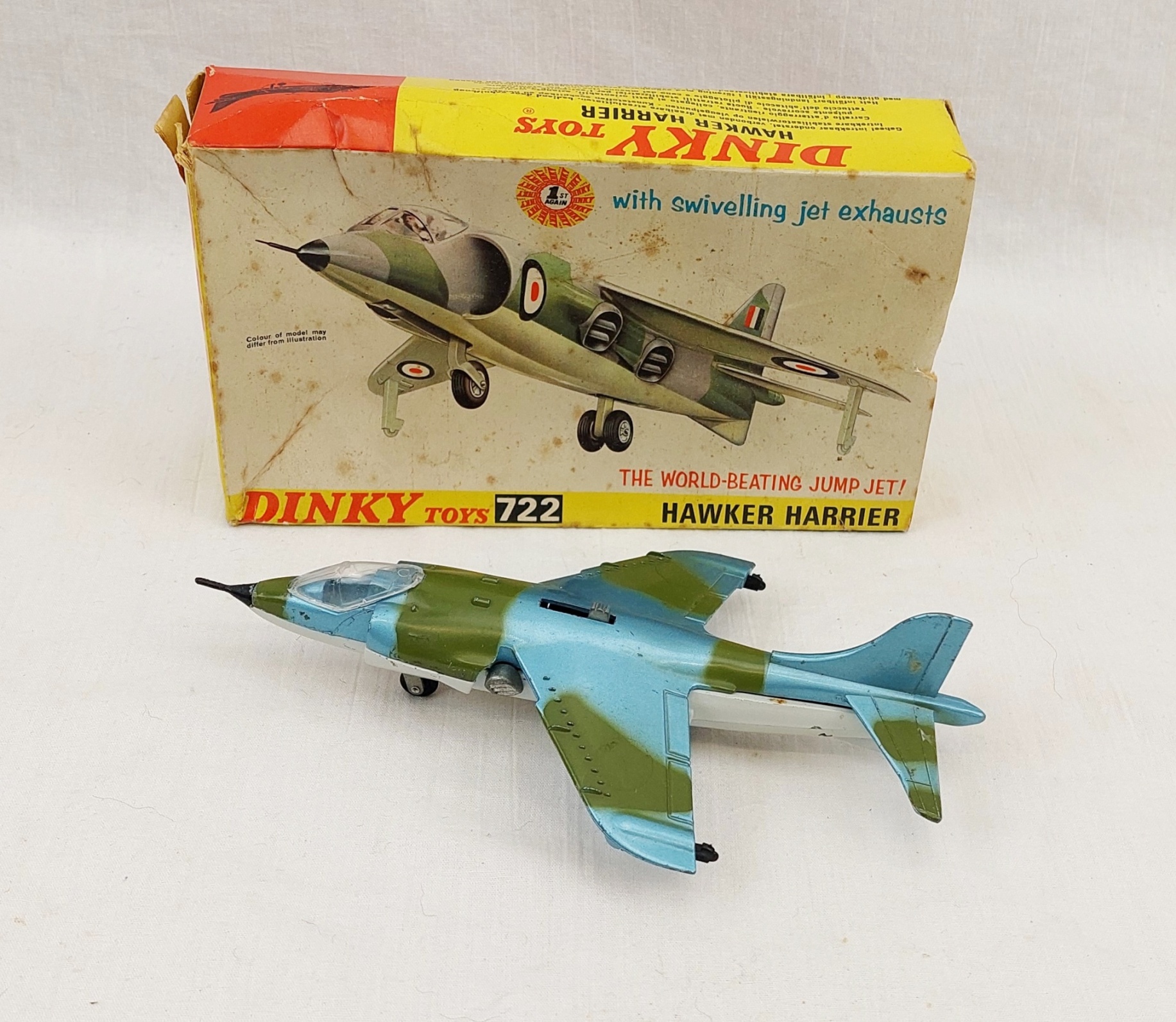 Boxed Dinky Toys 722 Hawker Harrier Diecast Aircraft