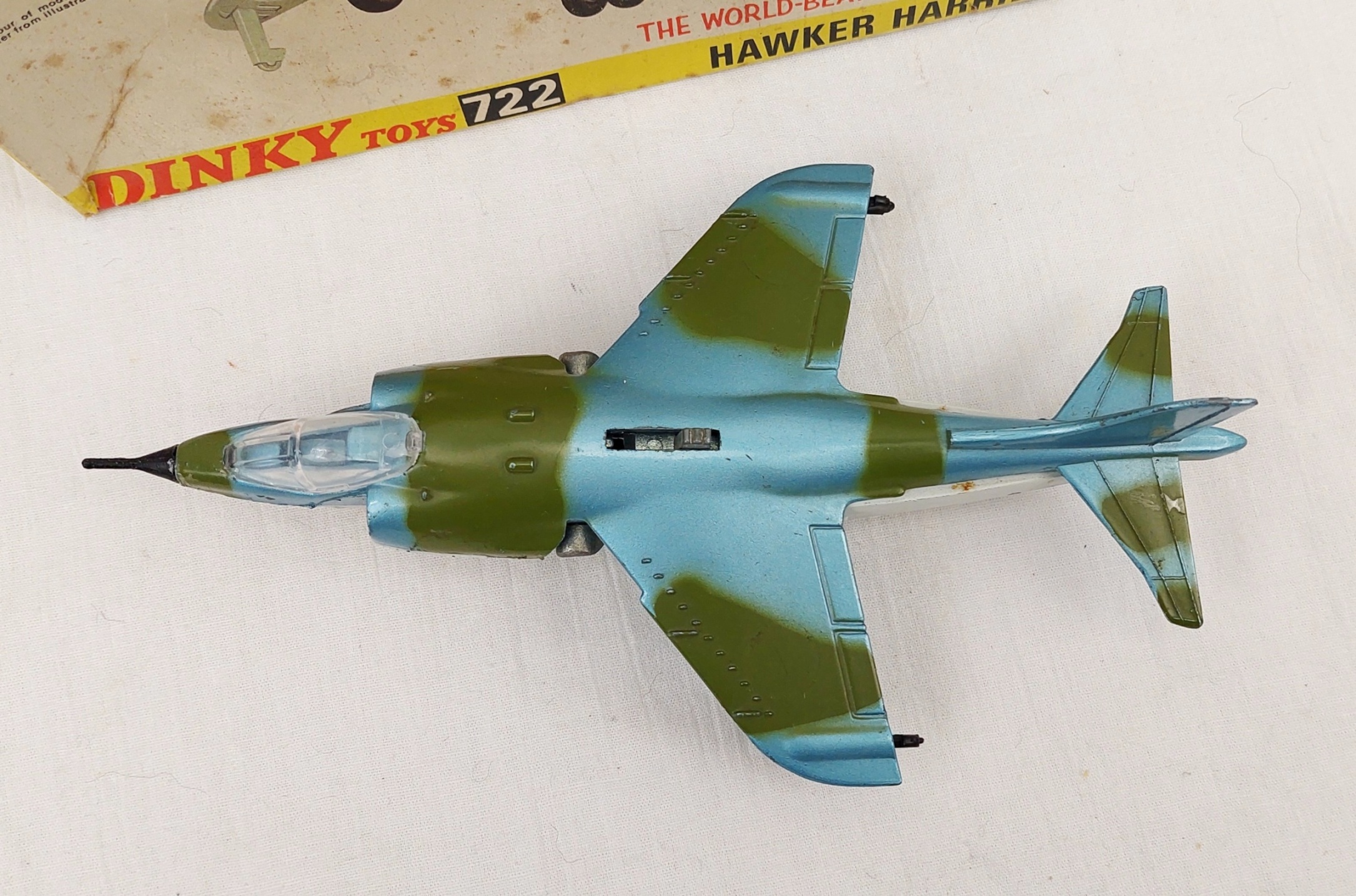 Boxed Dinky Toys 722 Hawker Harrier Diecast Aircraft - Image 2