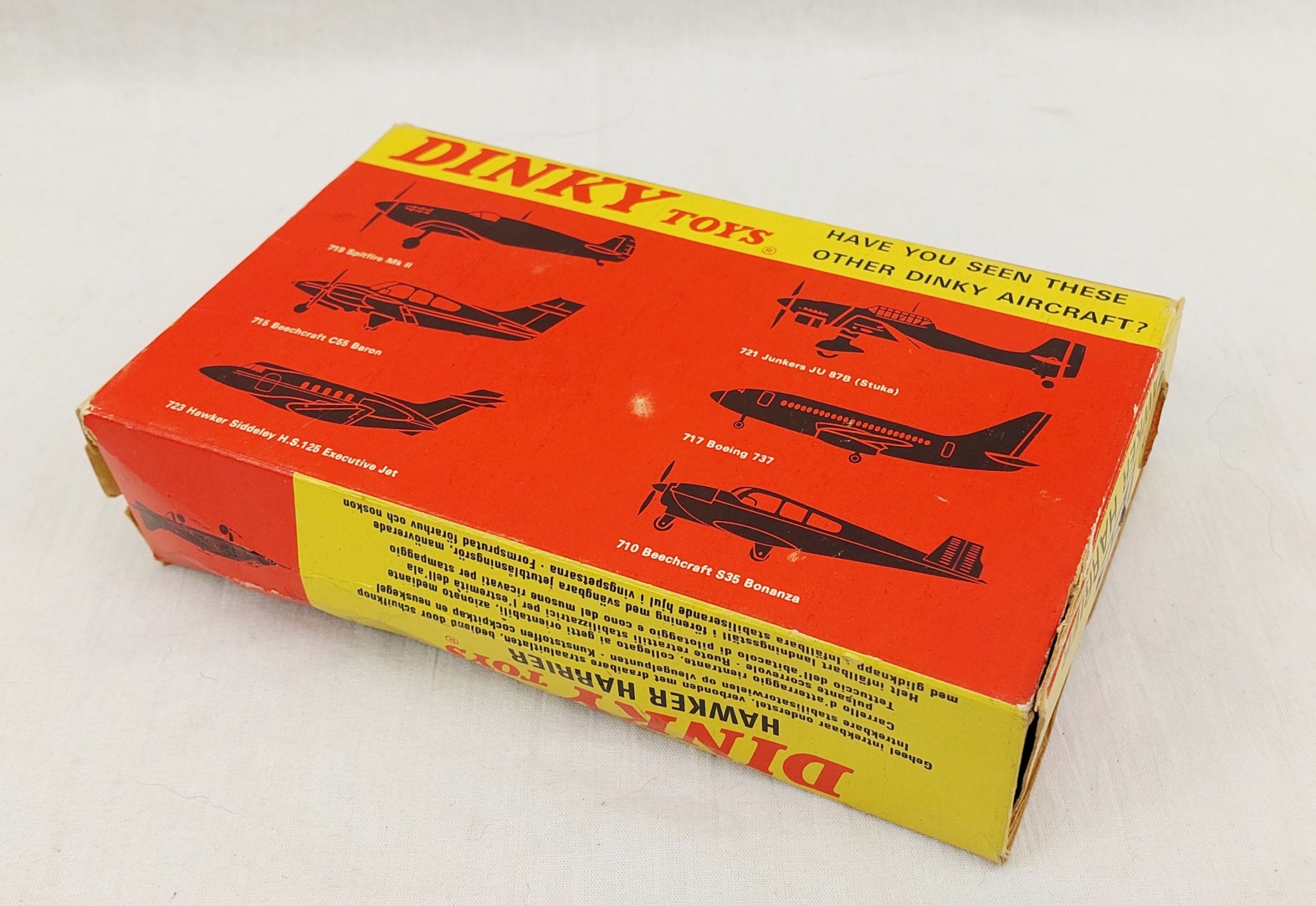 Boxed Dinky Toys 722 Hawker Harrier Diecast Aircraft - Image 5