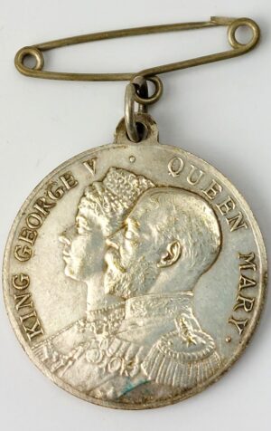 British, 1935, Daily Dispatch Birthday Club Royal Jubilee Medal with Original Pin Suspension