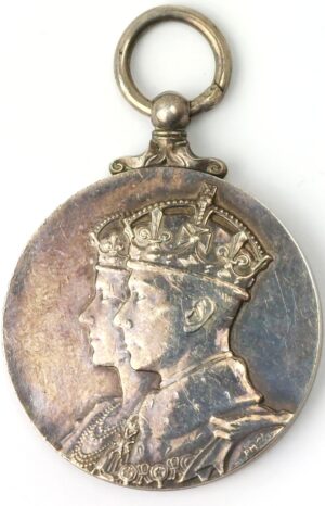 British, 1937, King George VI Coronation Medal – Watch Fob Type