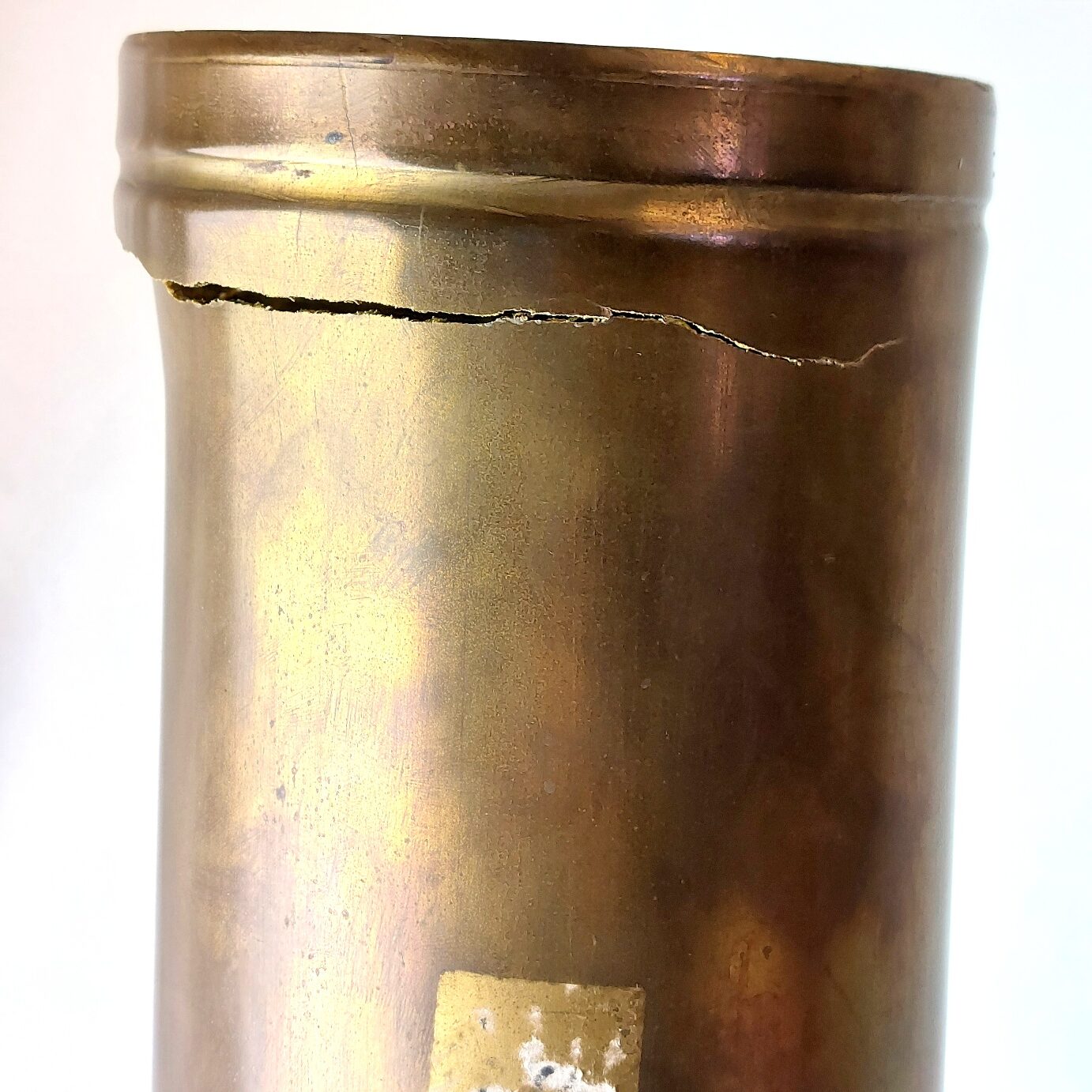 British Army, Cold War 1958–1981, 120mm WOMBAT BAT MOBAT HESH L19A3 Inert Shell & Brass Case - Image 23
