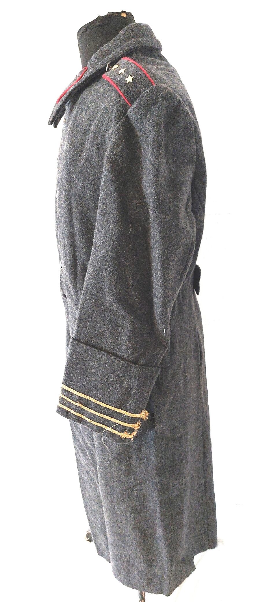 Bulgarian, Cold War Era (1987), Bulgarian People’s Army (БНА) Officer’s Wool Greatcoat (Shinel), Senior Lieutenant Rank, Hristo Botev Factory, Kalofer, Medium - Image 4