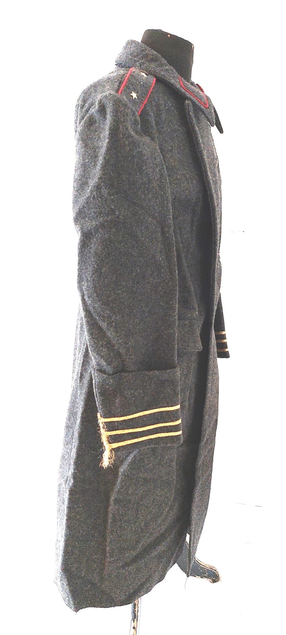 Bulgarian, Cold War Era (1987), Bulgarian People’s Army (БНА) Officer’s Wool Greatcoat (Shinel), Senior Lieutenant Rank, Hristo Botev Factory, Kalofer, Medium - Image 14