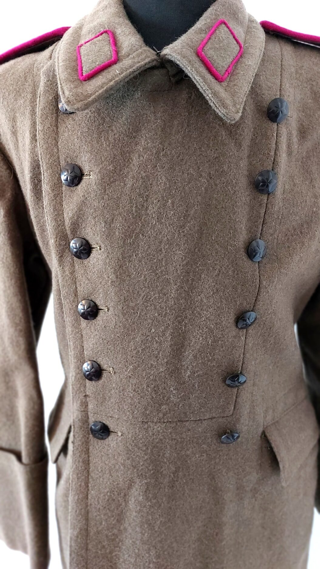 Bulgarian, Cold War Era, Bulgarian People’s Army (БНА) Infantry Officer’s Wool Greatcoat (Shinel), Ministry of Defence Issue, Hristo Botev Factory - Image 2