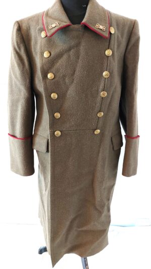 Bulgarian, Cold War Era, Bulgarian People’s Army (БНА) Infantry Shinel Greatcoat, Lion Buttons, Gorna Oryahovitsa Factory Label