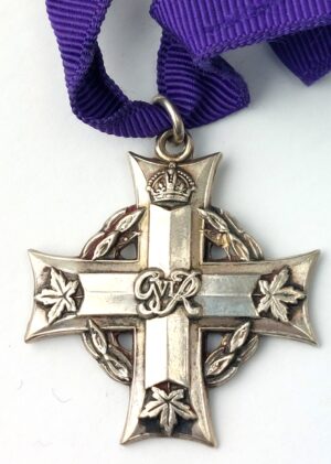 Canada, WW2, Canadian Memorial Cross (Silver Cross) GVIR, Named to Capt. R.H. French, Royal Canadian Army Dental Corps, Normandy Casualty 1944 – Lackie Sterling
