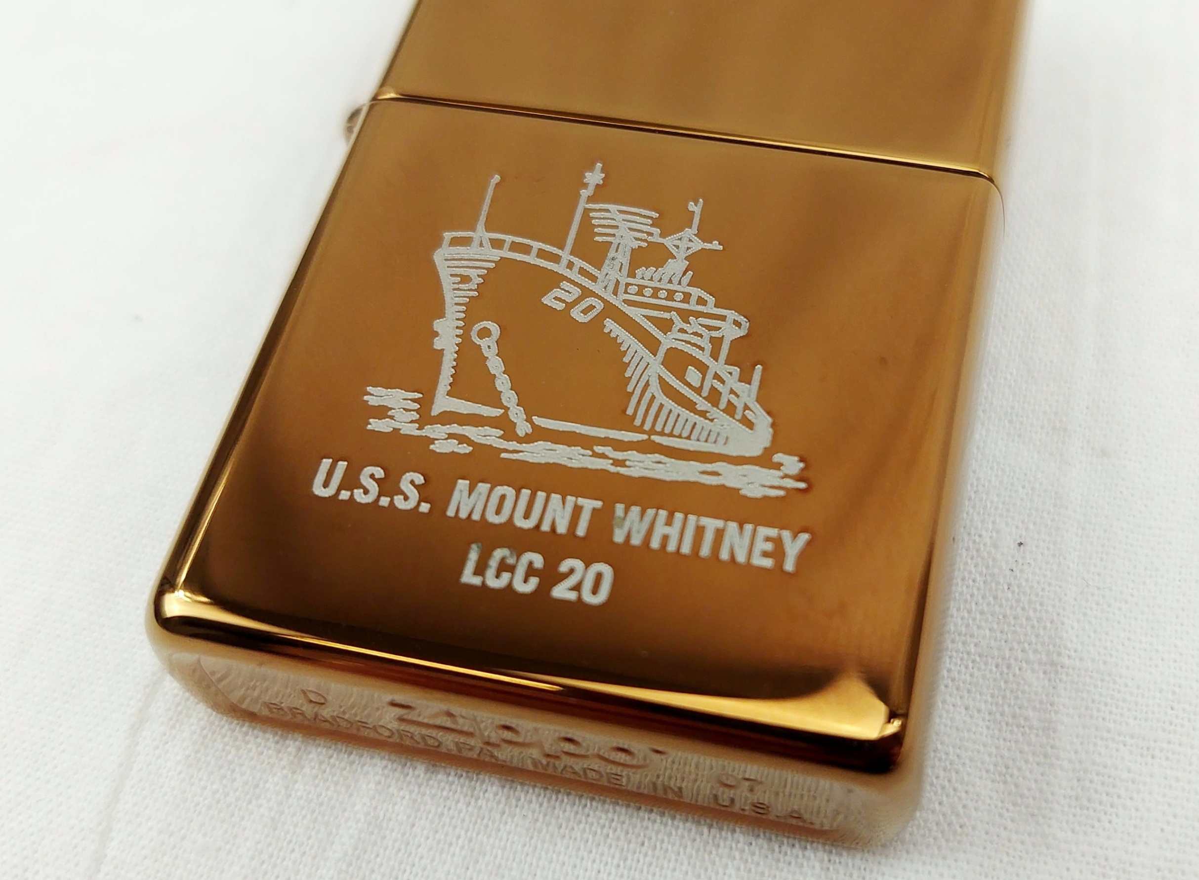 Cased USS Mount Whitney Zippo Lighter - Image 8