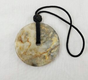 Chinese Nephrite Jade Disc Pendant