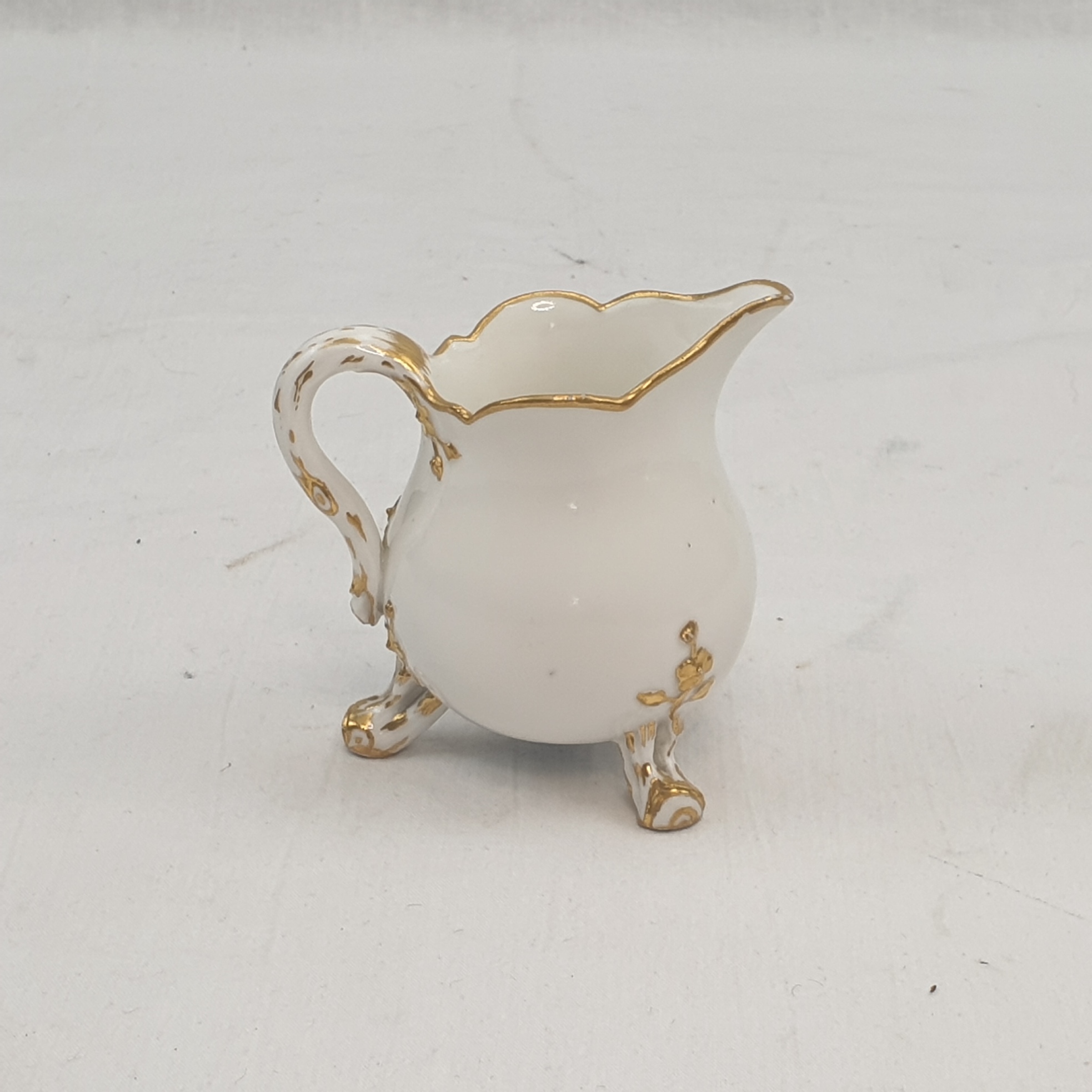 Circa 1778 Sevres Hard Paste Porcelain White And Gilt Cream Jug