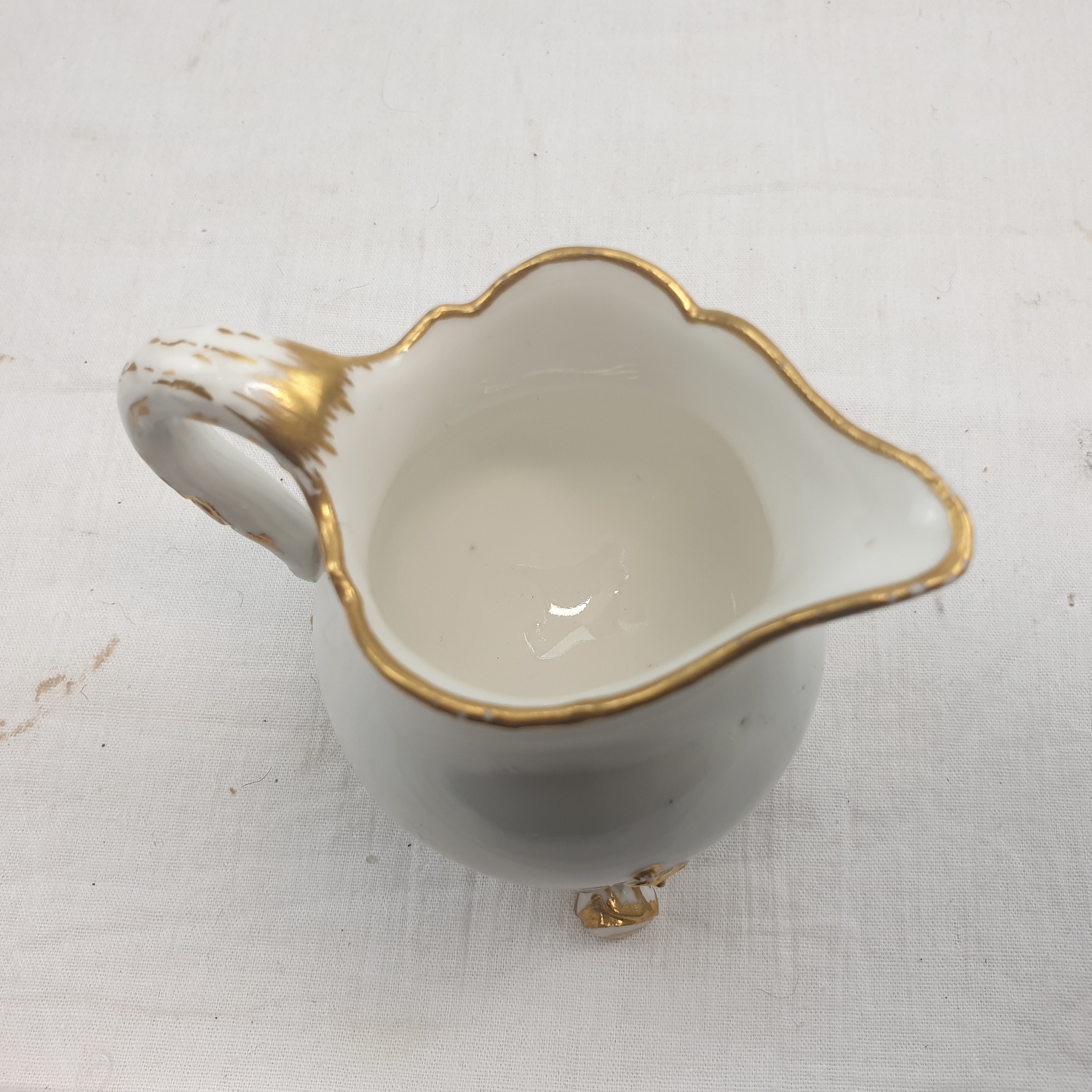 Circa 1778 Sevres Hard Paste Porcelain White And Gilt Cream Jug - Image 6