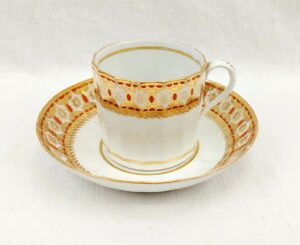 Circa 1800-1820 Coalport Or John Rose Porcelain Cup And Saucer
