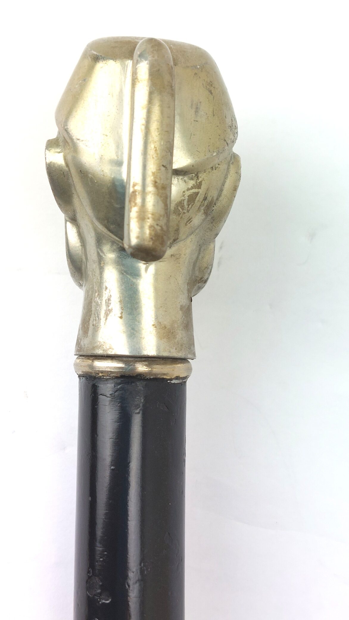 Continental - British, Late 19th Century, Figural Fez-Head Gentleman’s Walking Stick, Carved Shaft - Image 2