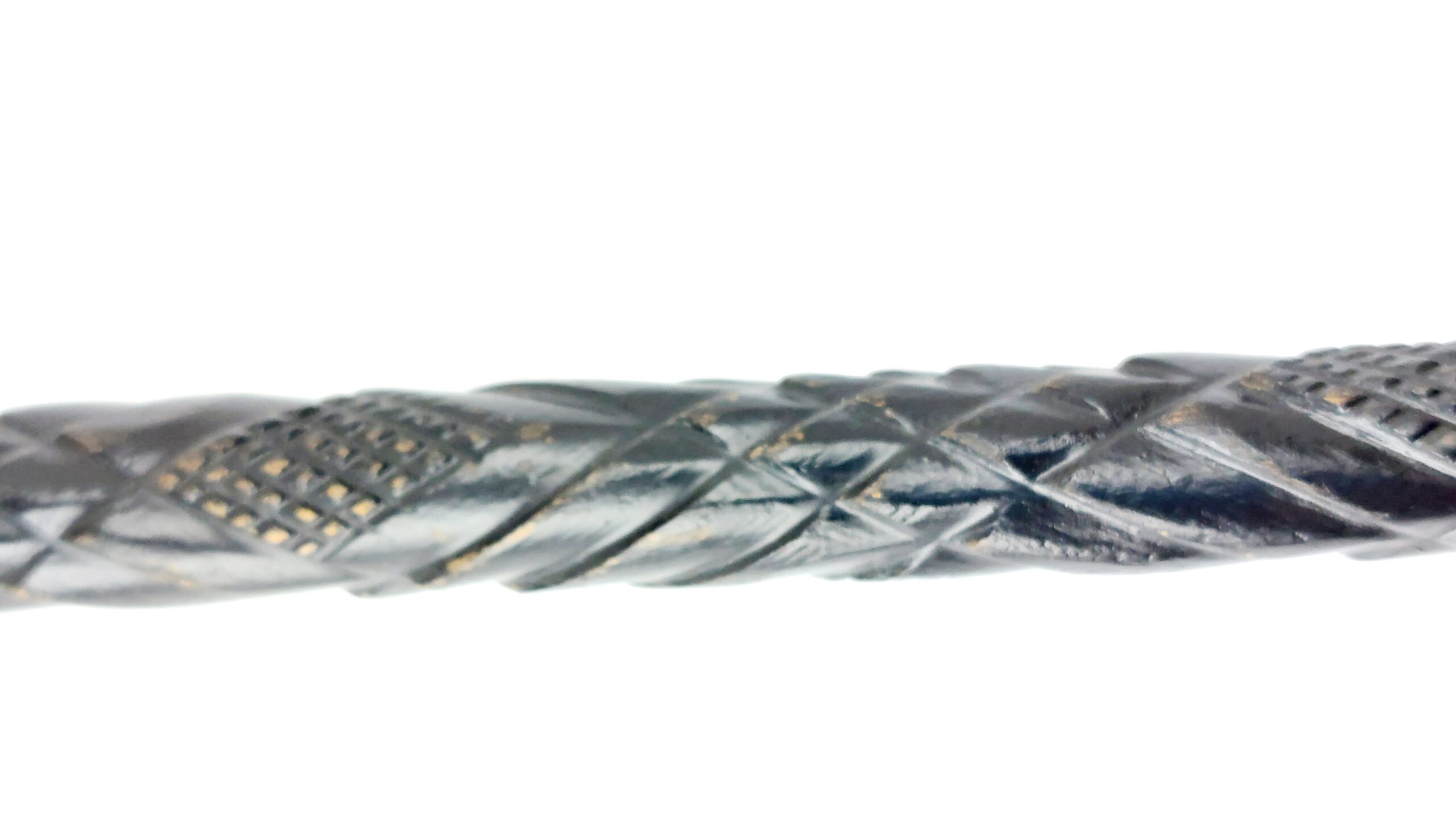 Continental - British, Late 19th Century, Figural Fez-Head Gentleman’s Walking Stick, Carved Shaft - Image 7
