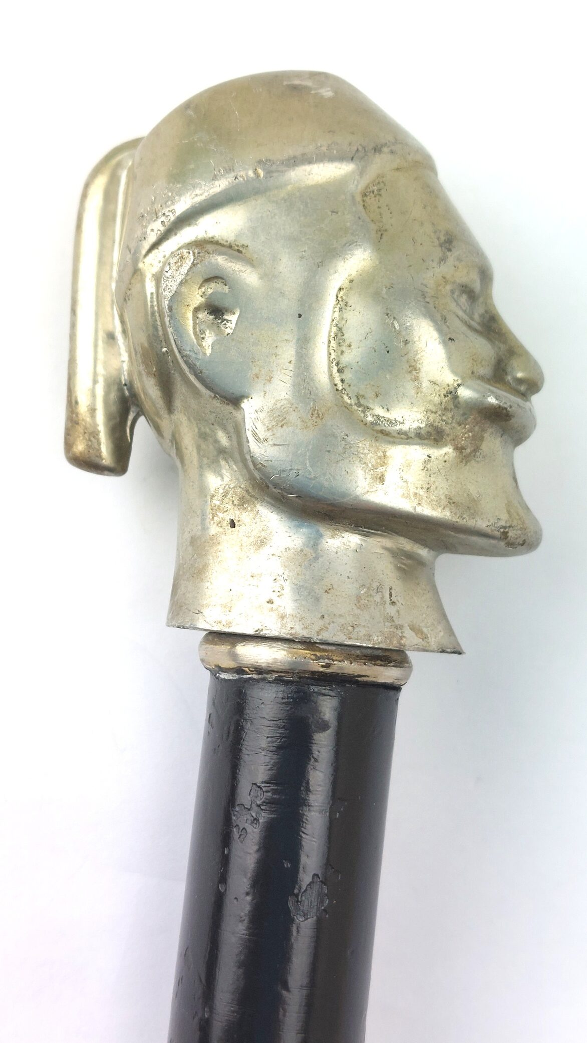 Continental - British, Late 19th Century, Figural Fez-Head Gentleman’s Walking Stick, Carved Shaft - Image 13