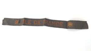 French Line, SS Île de France Ocean Liner Cap Tally (Ruban de Bachi), c.1940s–1950s