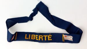 French, Post-War, Compagnie Générale Transatlantique Ocean Liner SS LIBERTÉ Cap Tally / Hat Ribbon