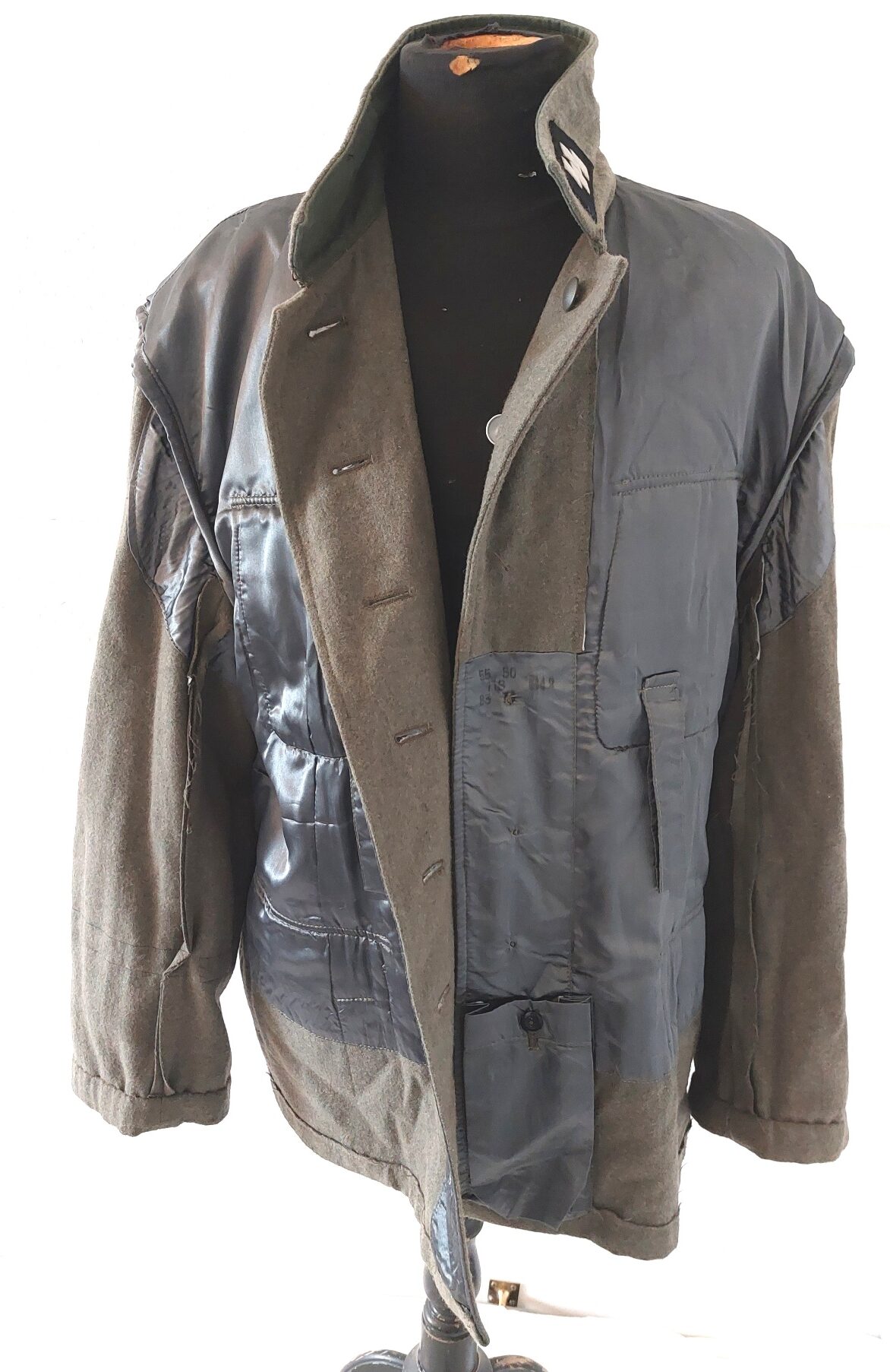 German, WWII Style, Waffen-SS Field Tunic with SS Collar Tabs and “Großdeutschland” Cuff Title, Reproduction Example, Large Size - Image 22