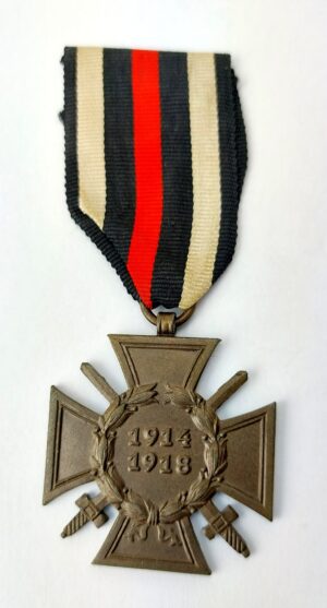 Imperial German, WW1 - 1934 Issue, Honour Cross of the World War 1914–1918 (Hindenburg Cross), Combatant’s Version with Swords, Maker Marked “W.K.”