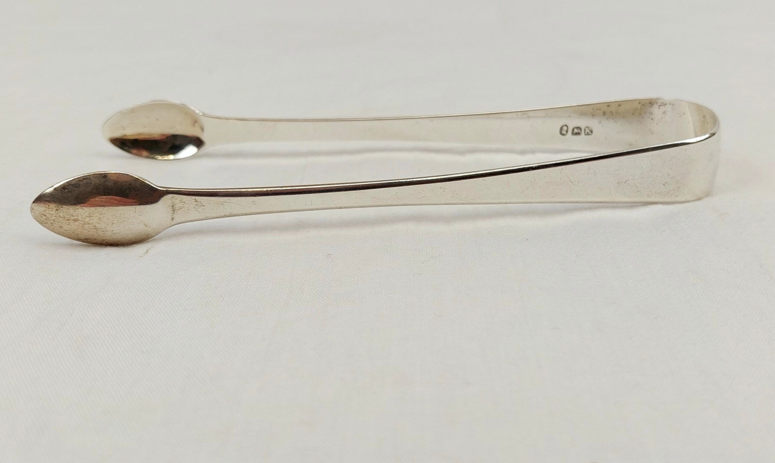 Georgian London 1805 Sterling Silver Sugar Tongs By Stephen Adams II - Image 3