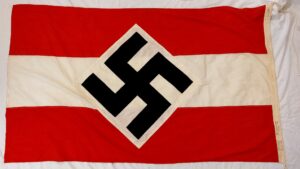 German, WW2, Hitlerjugend (HJ - Hitler Youth) Flag, RZM Marked, Gau Hamburg H.J. Gruppe, 85 × 150 cmF
