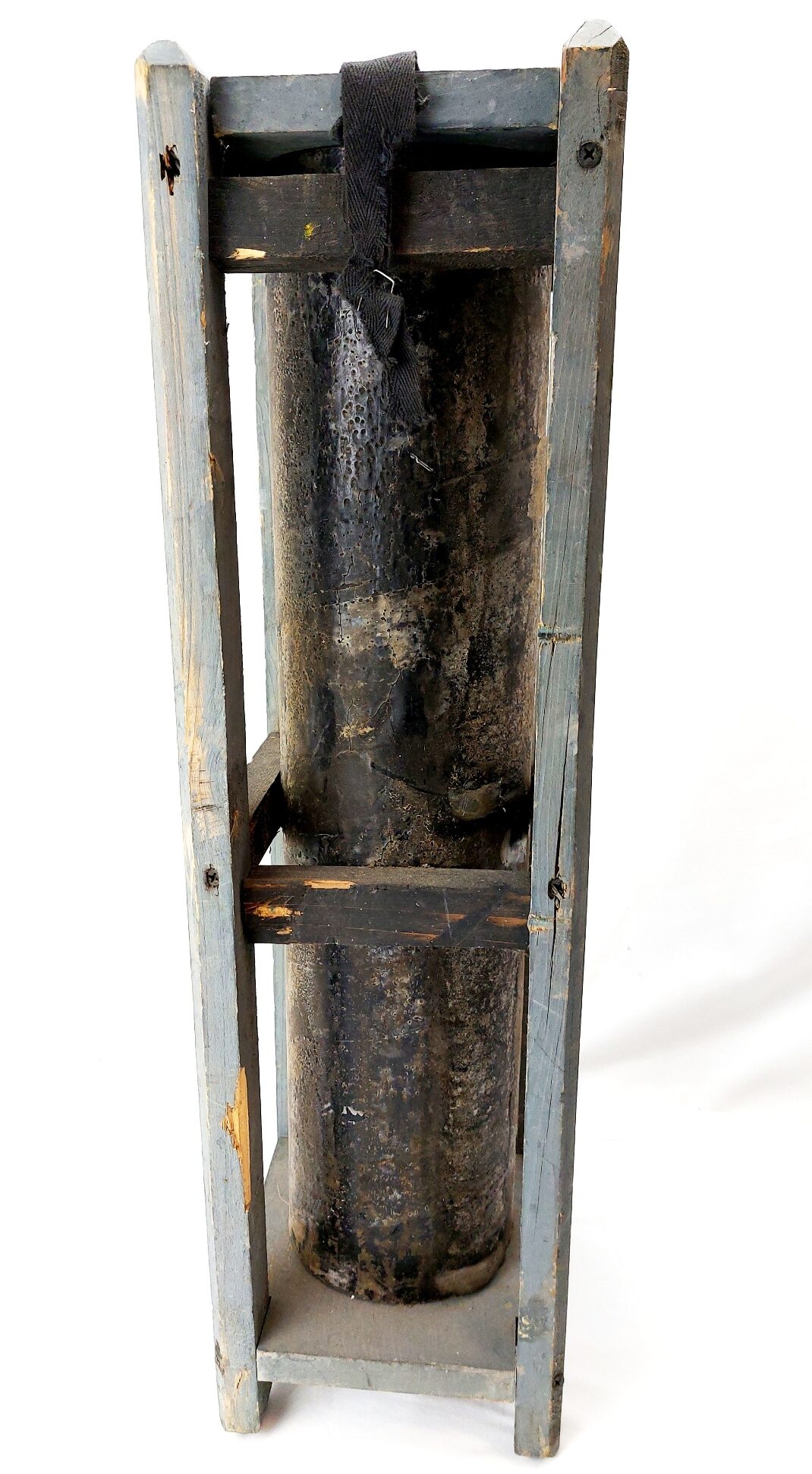 German, WW2, Waffen-SS SS-Flak-Ers-Abt Marked Ammunition Transport Tube & Wooden Transit Crate - Image 5