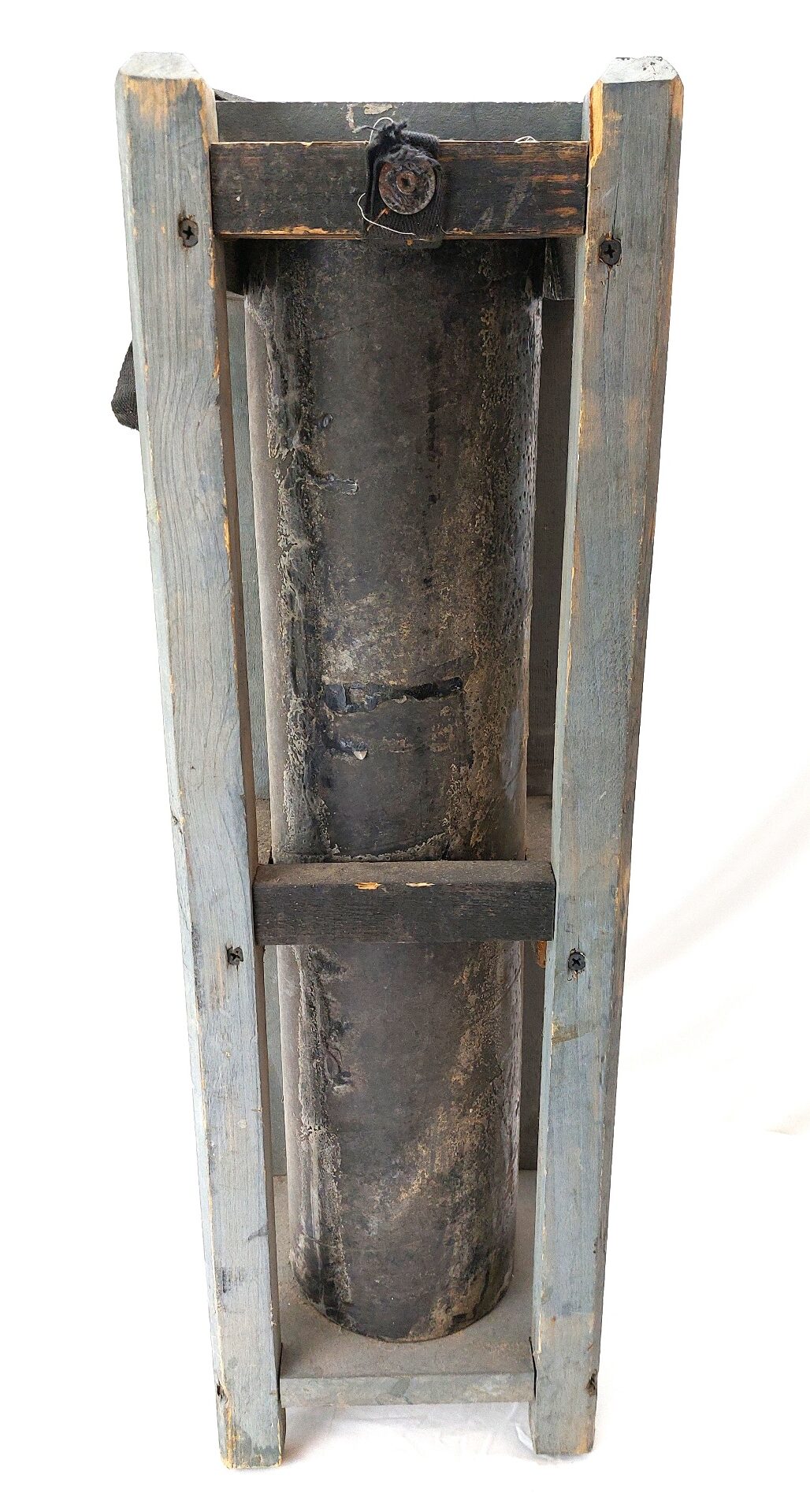 German, WW2, Waffen-SS SS-Flak-Ers-Abt Marked Ammunition Transport Tube & Wooden Transit Crate - Image 7