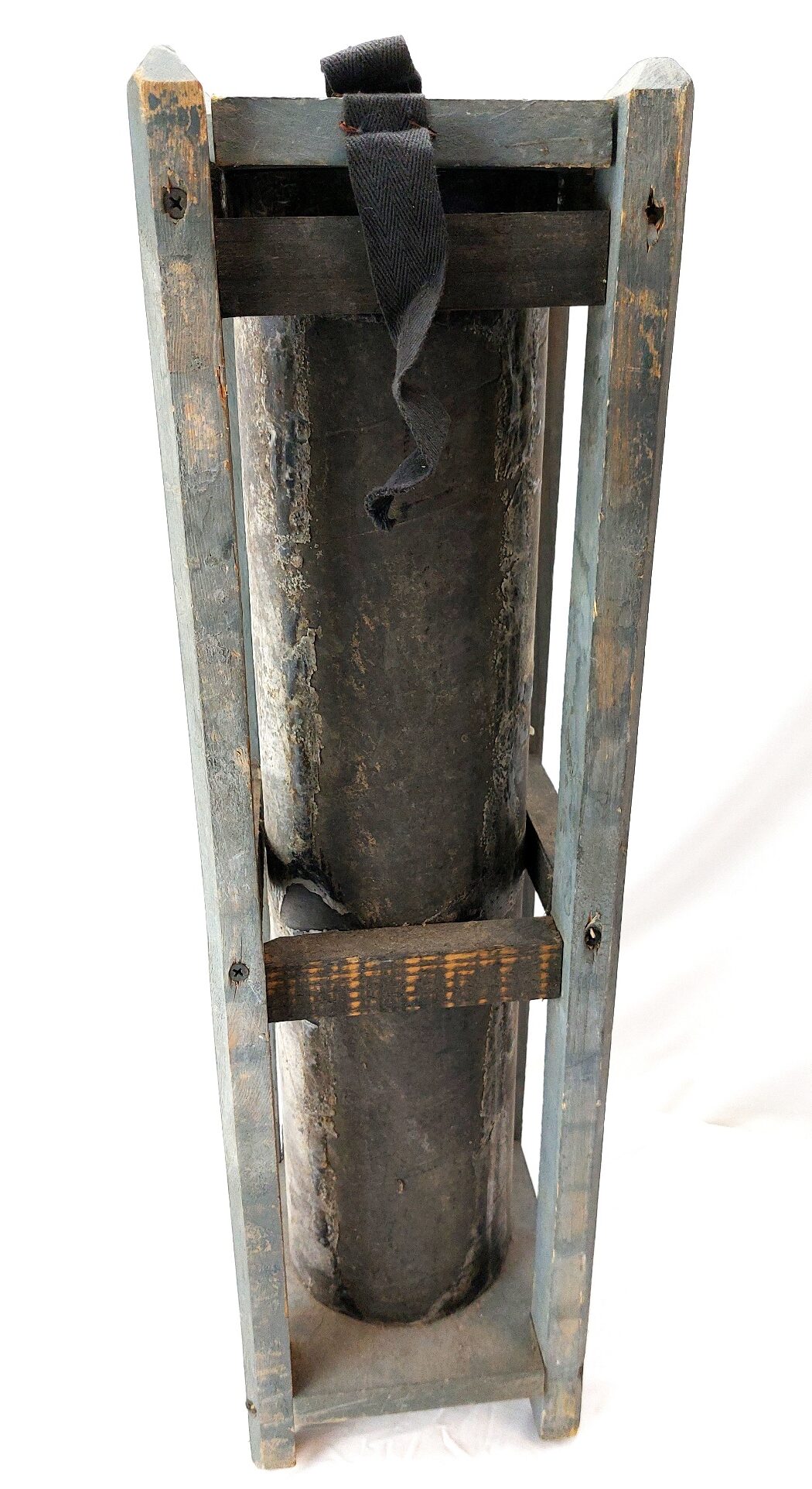 German, WW2, Waffen-SS SS-Flak-Ers-Abt Marked Ammunition Transport Tube & Wooden Transit Crate - Image 8