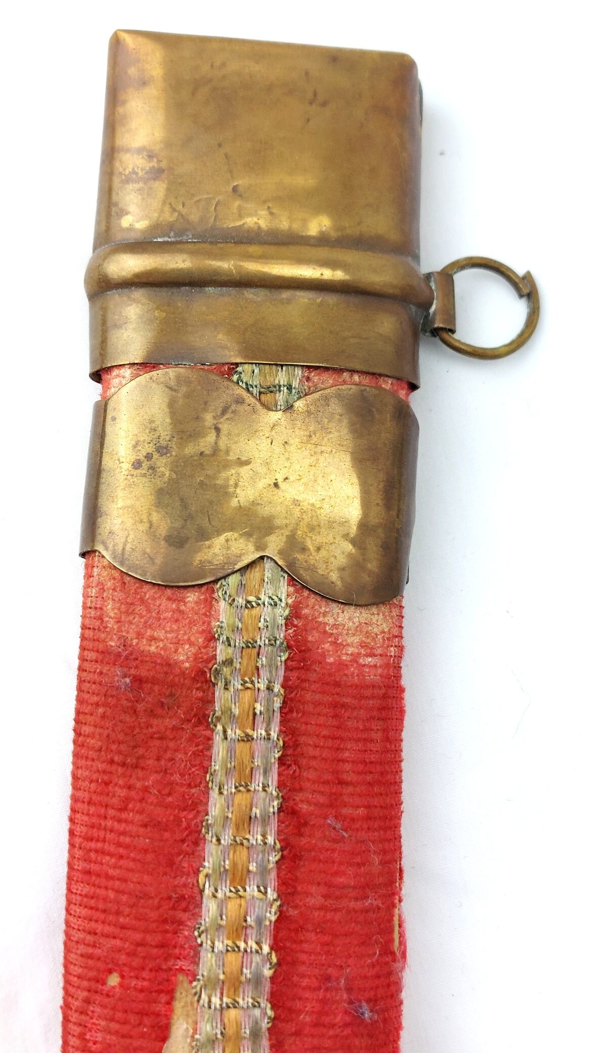 Indian, Late 20th Century, Ceremonial Talwar Dagger / Short Sword with Camel Head Hilt and Velvet Covered Scabbard - Image 19