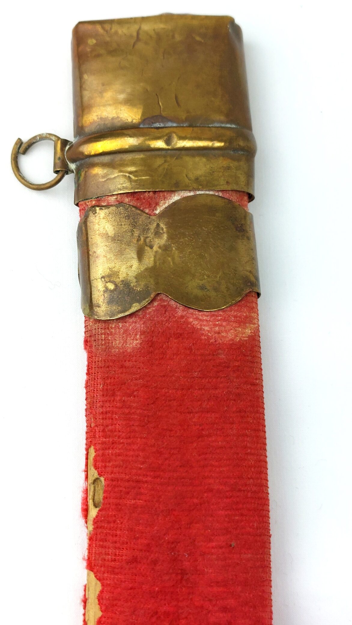 Indian, Late 20th Century, Ceremonial Talwar Dagger / Short Sword with Camel Head Hilt and Velvet Covered Scabbard - Image 24