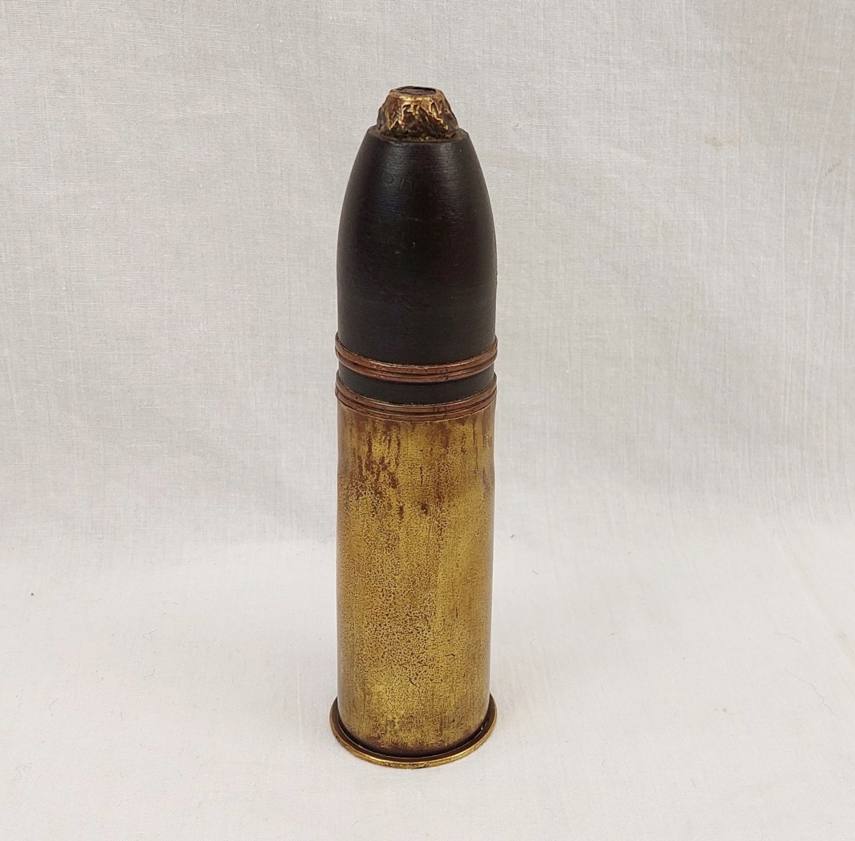 Inert 1917 Dated British Fused Hotkiss Shell