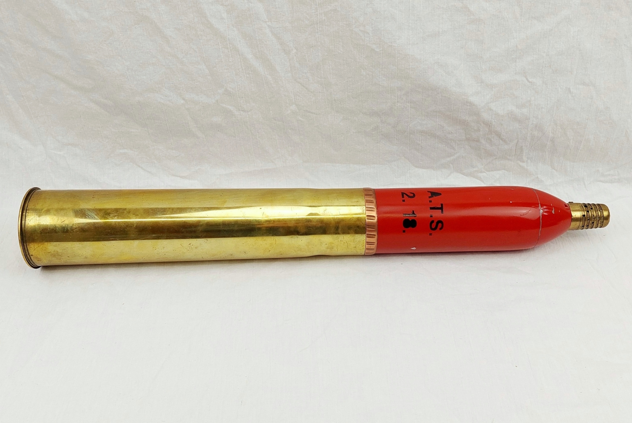 Inert 1918 Dated French 75mm Shell