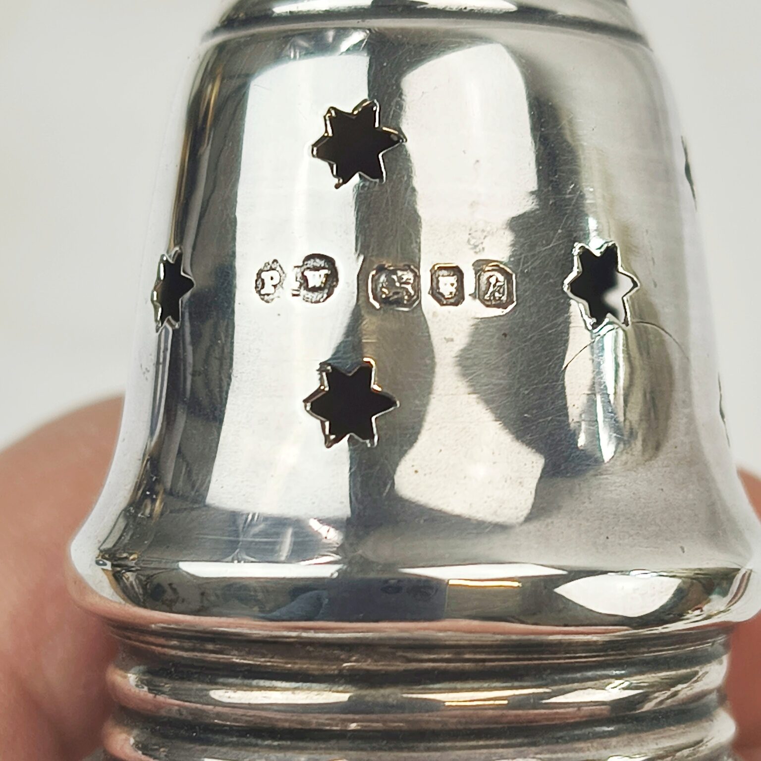 London 1905 Sterling Silver And Cut Glass Sugar Shaker - Image 8