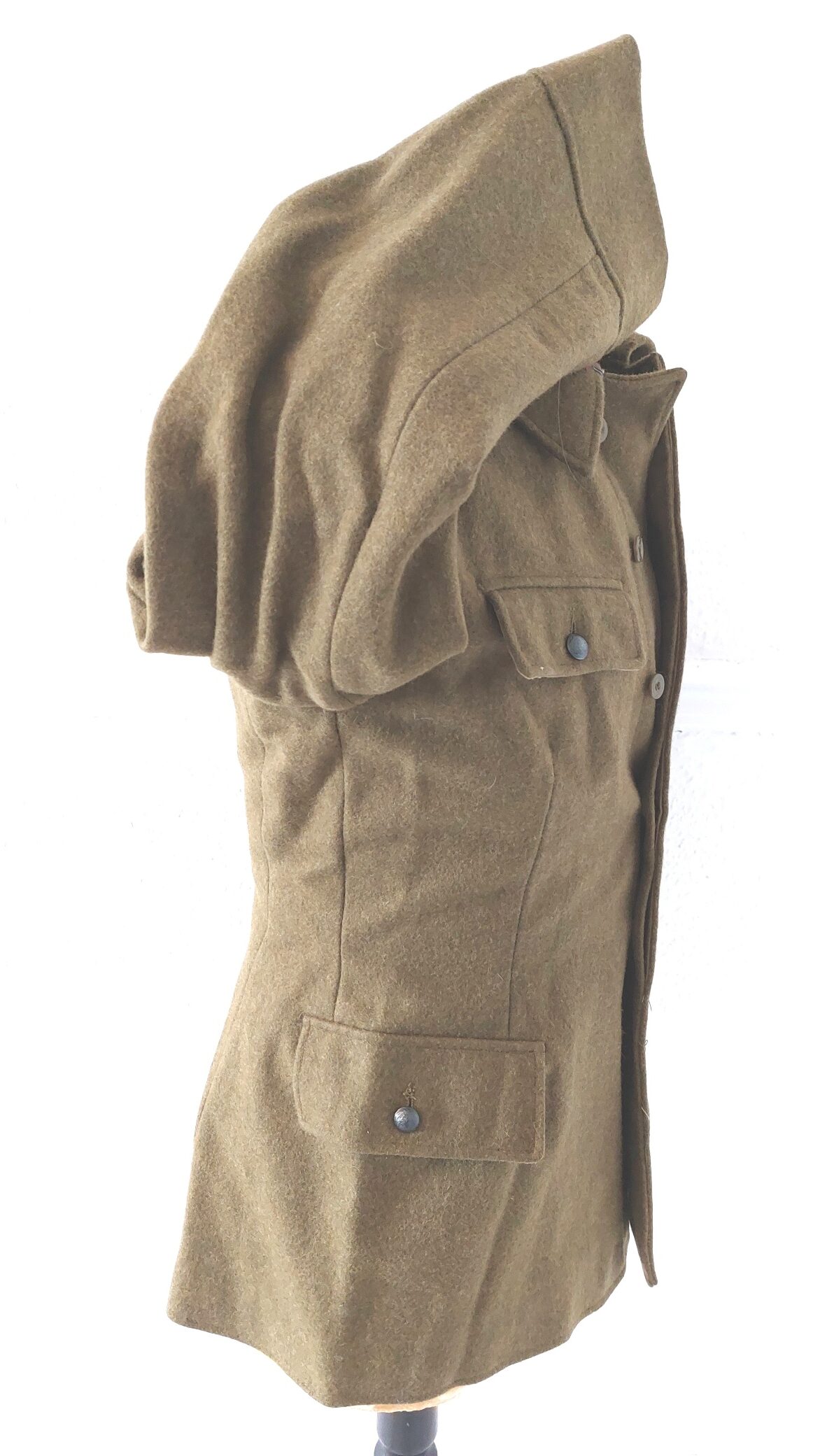 Romanian, 1976, Romanian People’s Army Wool Service Tunic, Râmnicu Sărat Factory Label, Socialist State Emblem Buttons, Size 42 (Small) - Image 7