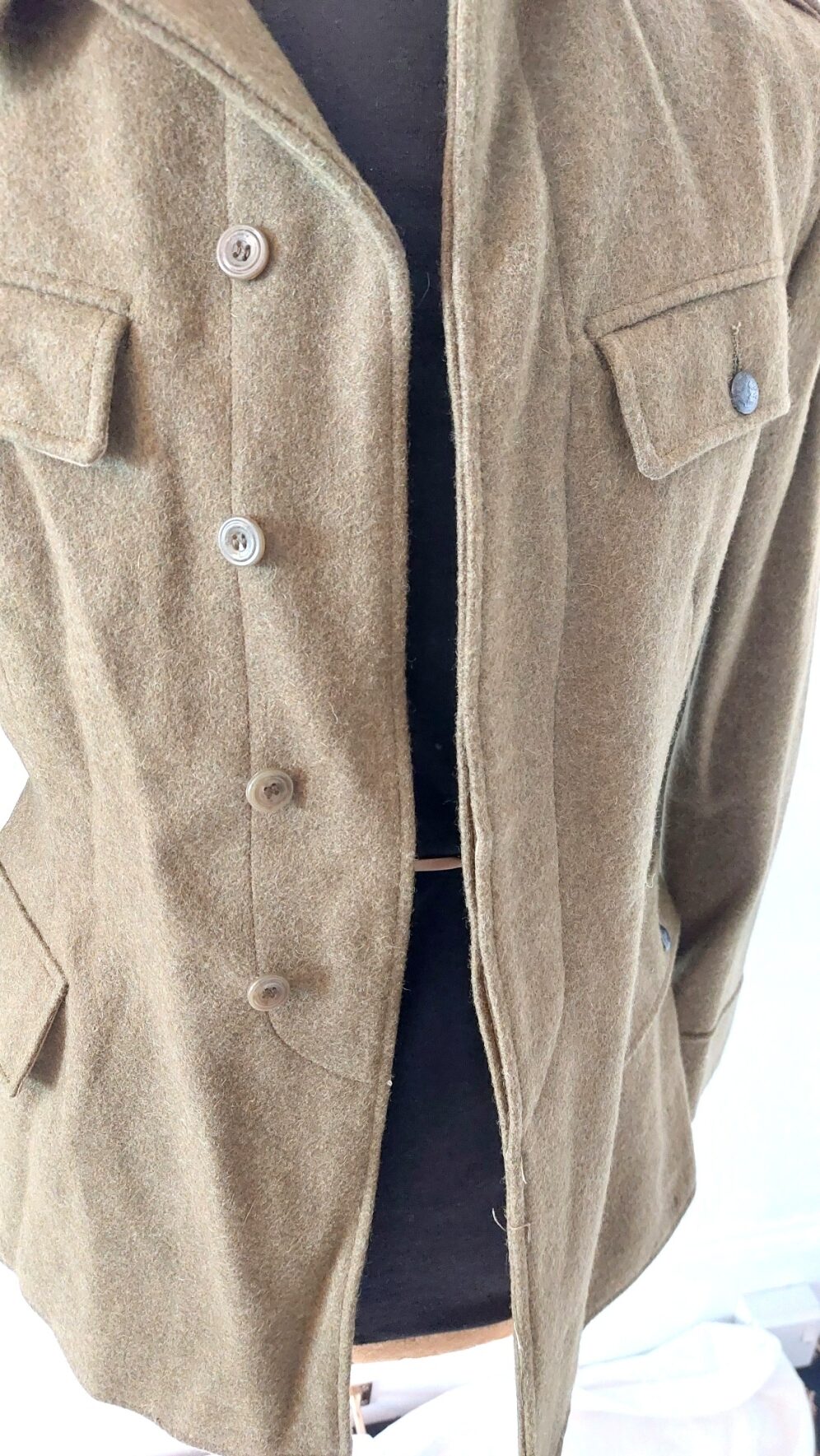 Romanian, 1976, Romanian People’s Army Wool Service Tunic, Râmnicu Sărat Factory Label, Socialist State Emblem Buttons, Size 42 (Small) - Image 15